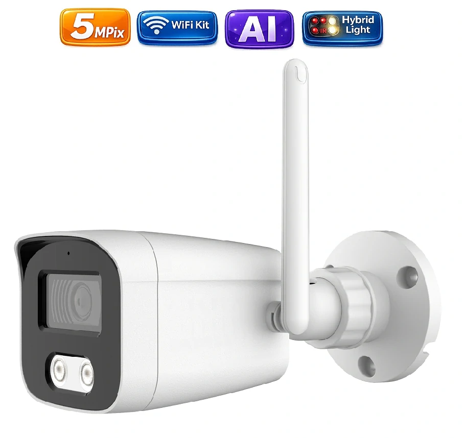 Amiko Wifi 2 kamerový set, 5Mpix, Ai, Dl, Tube (3501K2)