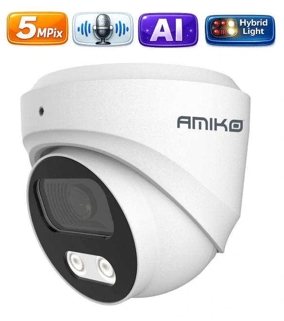 Amiko IP kamerový set, 5Mpix, Ai, Dl, Dome (1500K9-16)