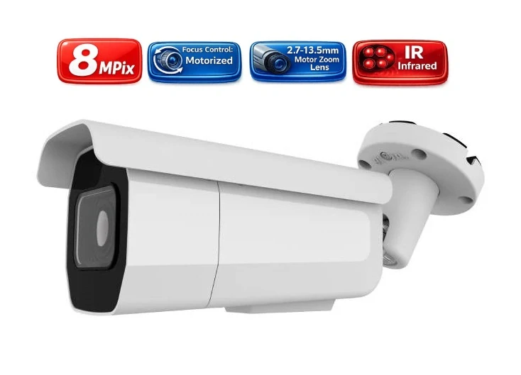 Amiko IP kamerový set, Varifokal, 4K Ultra HD 8Mpix, Tube (1805K9-16)