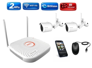 Amiko Wifi 2 kamerový set, FullHD 2Mpix, Tube (3201K2)